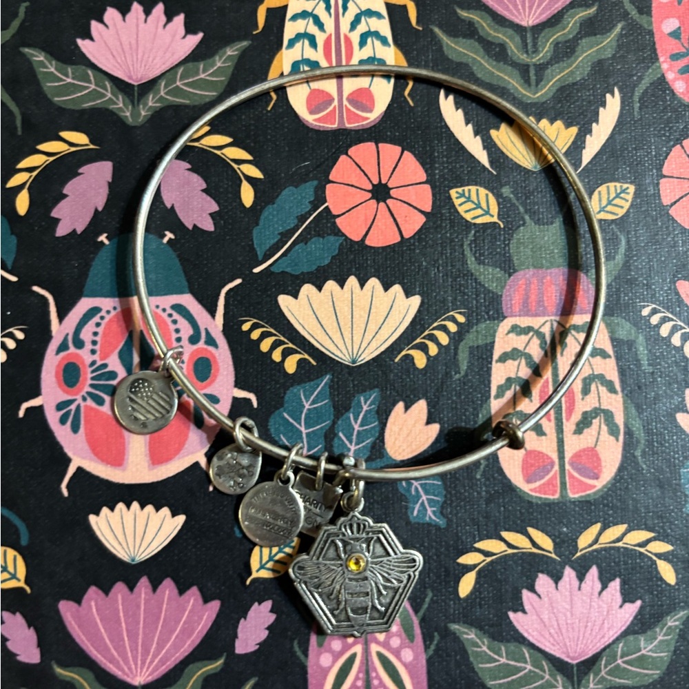 Alex and Ani Queen Bee Silver Bracelet